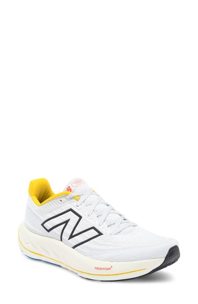 New Balance Fresh Foam X Vongo V6 Running Shoe In White/ Ginger Lemon