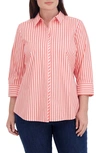 FOXCROFT CHARLIE STRIPE BUTTON-UP SHIRT