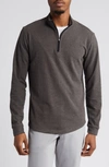 Swannies Emery Quarter Zip Golf Pullover In Charcoal