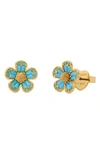 KATE SPADE FLEURETTE CUBIC ZIRCONIA STUD EARRINGS