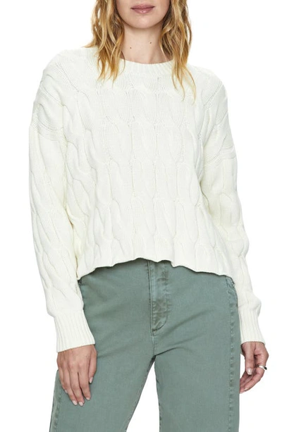 Pistola Eva Cable Stitch Jumper In White