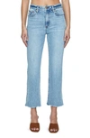 Pistola Kate Distressed Raw Hem Ankle Straight Leg Jeans In Monaco Distressed