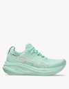 Asics Gel-nimbus 26 Wide 1012b602-300 Womens 5.5 Mint Tint Running Shoes Zpo3052 In Green