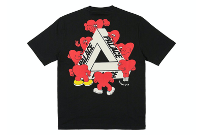Pre-owned Palace Tri-hearts T-shirt Black
