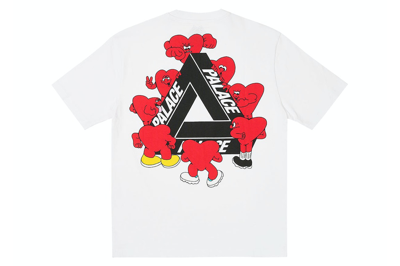 Pre-owned Palace Tri-hearts T-shirt (ss24) White