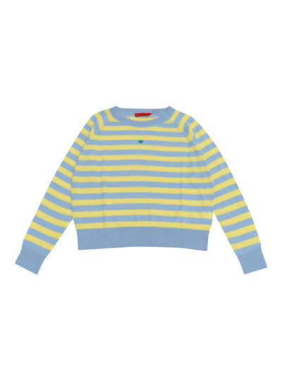 Max & Co Striped Sweater In Blue