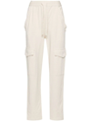 Isabel Marant Étoile Peorana Cotton Fleece Trousers In Nude & Neutrals