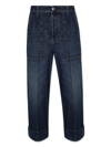 Bottega Veneta Designer Wide-leg Denim Jeans For Women In Blue