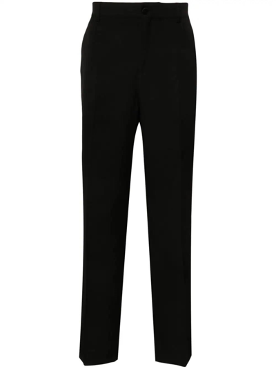Golden Goose Navy Tapered Trousers In Black