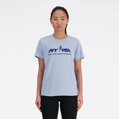 New Balance Women's Run For Life Graphic T-shirt In Grey