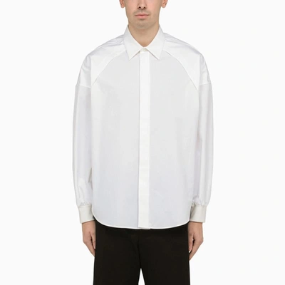 Alexander Mcqueen 罗纹袖口棉衬衫 In White