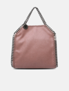 STELLA MCCARTNEY TINY 'FALABELLA' TOTE BAG IN PINK RECYCLED POLYESTER BLEND