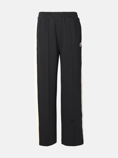 Moncler Navy Cotton Blend Trousers