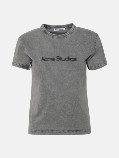 Acne Studios Kids' T-shirt Logo In Grey