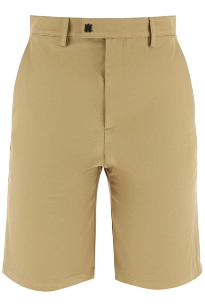 Amiri Flared Bermuda Shorts In The Arts District In Beige