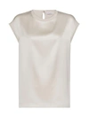 Brunello Cucinelli Top In Warm White