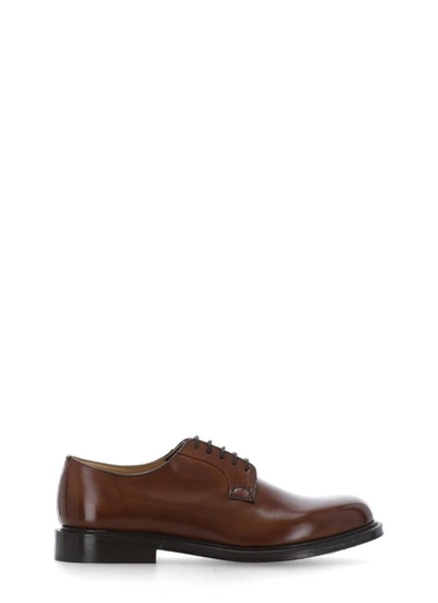 Church's Shannon Leather Derby Shoes In Brown