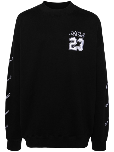 Off-white 23 Logo Skate 棉卫衣 In Black