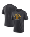 Fanatics Branded  Heather Charcoal Boston Bruins Centennial The Early Years Tri-blend T-shirt In Heather Charcoal