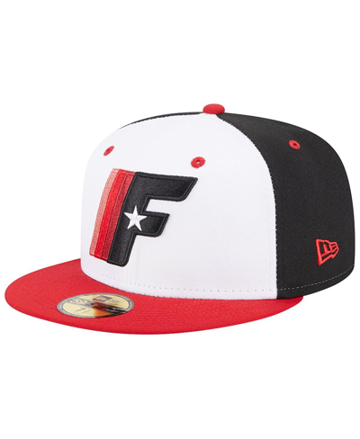 New Era Men's  White Fayetteville Woodpeckers Theme Nights 1970s 59fifty Fitted Hat