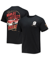 CHECKERED FLAG SPORTS MEN'S CHECKERED FLAG SPORTS BLACK BILL ELLIOTT LEGENDS 3-SPOT T-SHIRT