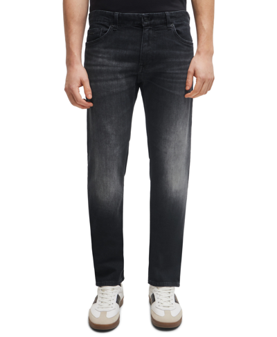 Hugo Boss Boss By  Men's Regular-fit Jeans In Charcoal