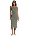 Roxy Good Keepsake Cutout Midi Dress In Agave Green