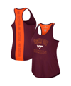 Colosseum Maroon Virginia Tech Hokies 10 Days Racerback Scoop Neck Tank Top In Maroon