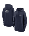 Nike Women's  College Navy Seattle Seahawks 2023 Sideline Club Fleece Pullover Hoodie In Navy