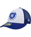New Era Men's  White, Royal Chicago Cubs 2023 On-field Batting Practice Low Profile 59fifty Fitted Ha In White,royal