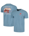 IMAGE ONE MEN'S LIGHT BLUE WISCONSIN BADGERS STATE SCENERY COMFORT COLORS T-SHIRT