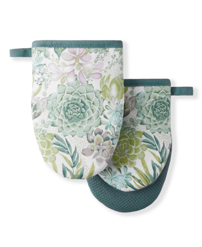 Martha Stewart Printed Mini Oven Mitt 5.5" X 8" 2 Pk In Multi