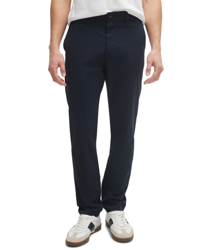 Hugo Boss Genius Tech Flannel Pants With Cinched Sidetabs In Dark Blue
