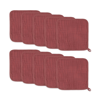 Comfy Cubs Muslin Washcloths, Pack Of 10 With Gift Box In Wine