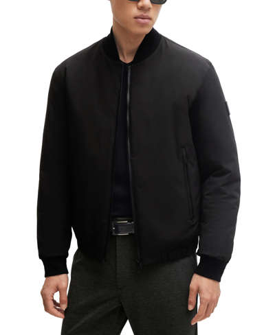 Hugo Boss Boss By  Men's Regular-fit Stretch Jacket In Black