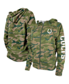New Era Women's  Camo Indianapolis Colts Raglan Full-zip Hoodie In Multi