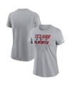 NIKE WOMEN'S NIKE GRAY HOUSTON TEXANS 2023 NFL PLAYOFFS ICONIC T-SHIRT