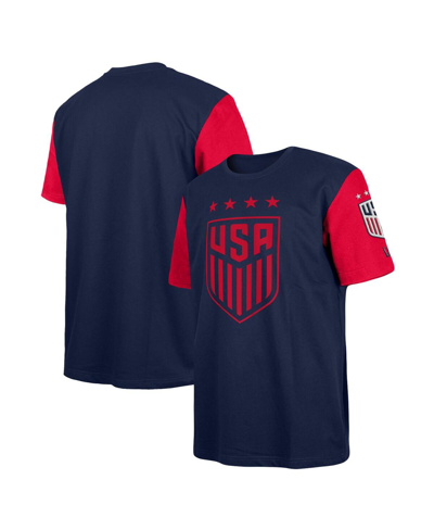 New Era Men's 5th & Ocean By  Navy Uswnt Athleisure Heavy Jersey T-shirt