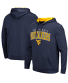 COLOSSEUM MEN'S COLOSSEUM NAVY WEST VIRGINIA MOUNTAINEERS RESISTANCEÂ PULLOVER HOODIE