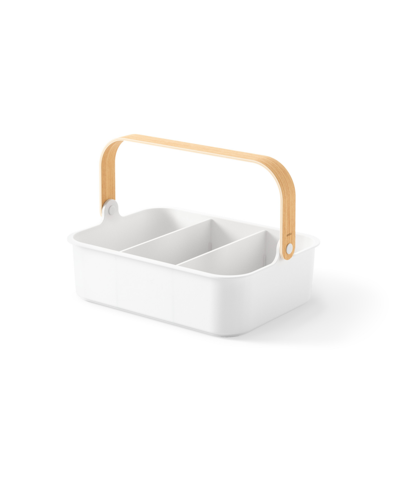 Umbra Bellwood Stackable Bins In White,natural