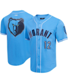 Pro Standard Men's  Ja Morant Blue Memphis Grizzlies Capsule Player Baseball Button-up Shirt In Blue