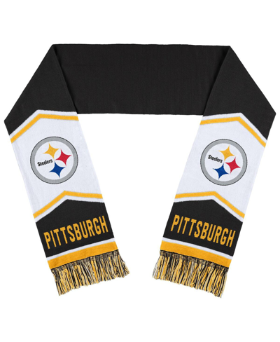 Wear By Erin Andrews Women's  Pittsburgh Steelers Jacquard Stripe Scarf In Multi