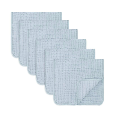 COMFY CUBS BABY BOYS AND BABY GIRLS MUSLIN BURP CLOTHS, PACK OF 6