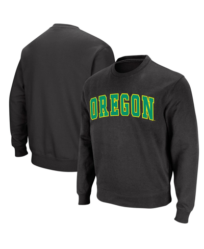 Colosseum Men's  Charcoal Oregon Ducks Arch & Logo Sweatshirt