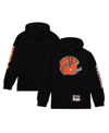 MITCHELL & NESS MEN'S MITCHELL & NESS BLACK CINCINNATI BENGALS GRIDIRON CLASSICS BIG FACE 7.0 PULLOVER HOODIE