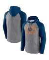 Fanatics Branded Heather Gray Chicago Bears Favorite Arch Raglan Pullover Hoodie In Heather Gray