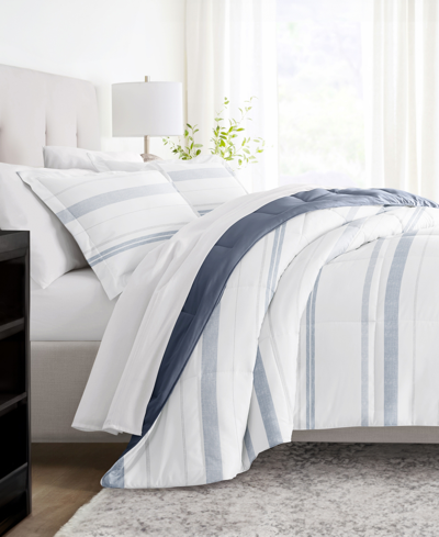 Ienjoy Home Stitched Stripe 2-piece Comforter Set, Twin/twin Xl In Stone