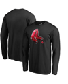 Fanatics Branded Black Boston Red Sox Midnight Mascot Long Sleeve T-shirt In Black
