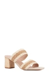 New York And Company Women's Fala Block Heel Sandal In Bone/natural