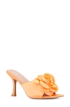 New York And Company Women's Gardenia Heel Slide In Orange Sorbet
